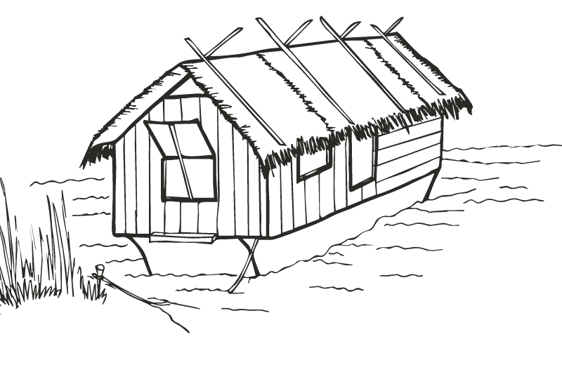 Dom na łodzi (Laos)
