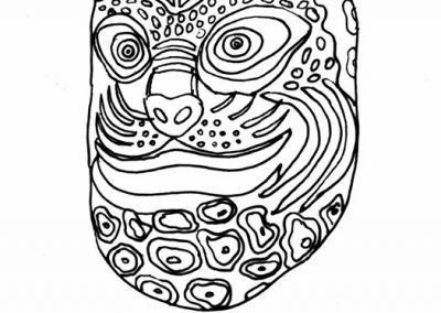 Maska z Tańca Tygrysa (Meksyk)